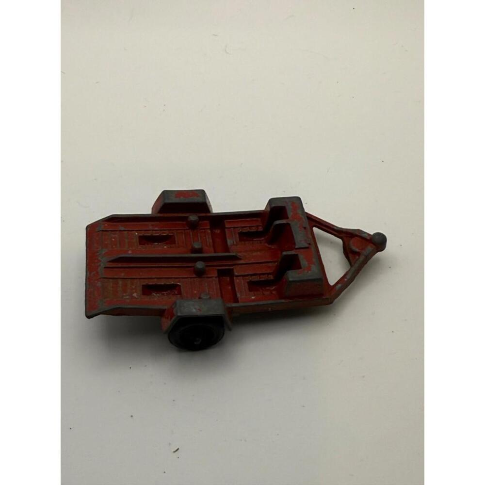 Vtg 1969 Tootsie Toy Red Double Motorcycle/Dirt bike  Hauler USA‎